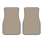 Camping Fire Pattern Print Front Car Floor Mats