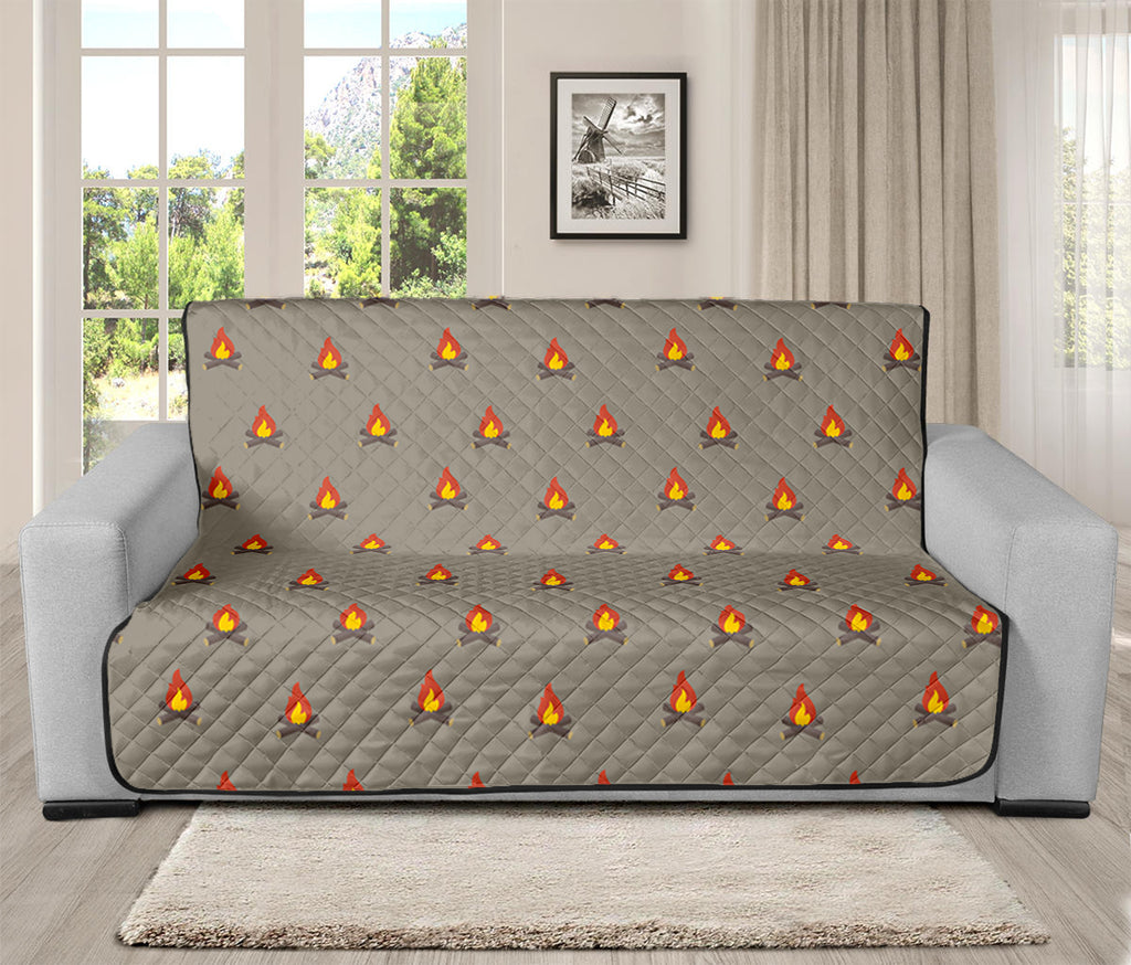 Camping Fire Pattern Print Futon Protector