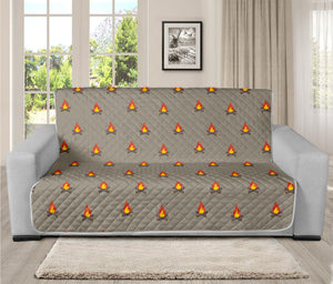 Camping Fire Pattern Print Futon Protector