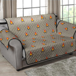 Camping Fire Pattern Print Loveseat Protector