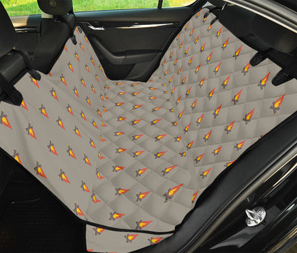 Camping Fire Pattern Print Pet Car Back Seat Cover