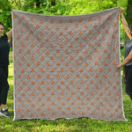 Camping Fire Pattern Print Quilt