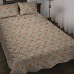 Camping Fire Pattern Print Quilt Bed Set