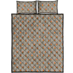 Camping Fire Pattern Print Quilt Bed Set