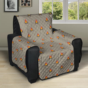 Camping Fire Pattern Print Recliner Protector