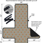 Camping Fire Pattern Print Recliner Protector