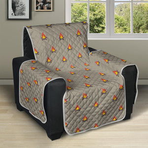 Camping Fire Pattern Print Recliner Protector