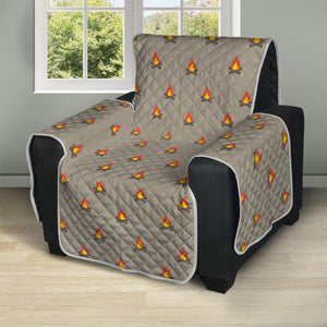 Camping Fire Pattern Print Recliner Protector