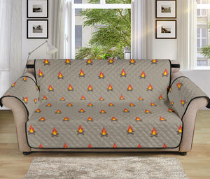 Camping Fire Pattern Print Sofa Protector