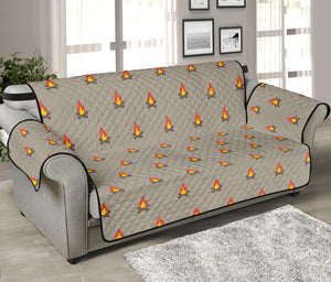 Camping Fire Pattern Print Sofa Protector