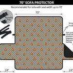 Camping Fire Pattern Print Sofa Protector