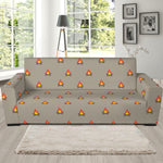 Camping Fire Pattern Print Sofa Slipcover