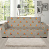 Camping Fire Pattern Print Sofa Slipcover