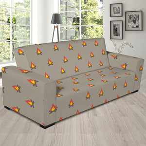 Camping Fire Pattern Print Sofa Slipcover