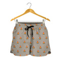 Camping Fire Pattern Print Women's Shorts