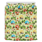 Camping Picnic Pattern Print Duvet Cover Bedding Set