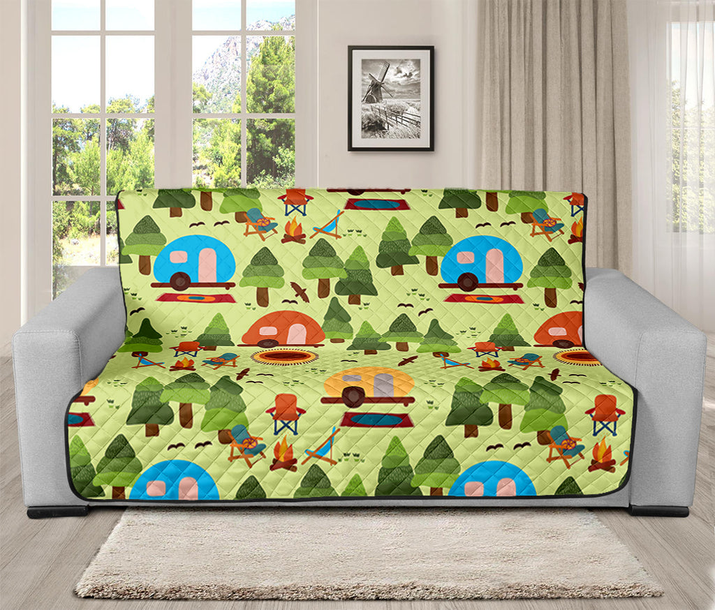 Camping Picnic Pattern Print Futon Protector