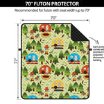 Camping Picnic Pattern Print Futon Protector