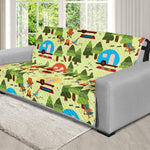 Camping Picnic Pattern Print Futon Protector