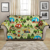 Camping Picnic Pattern Print Loveseat Protector