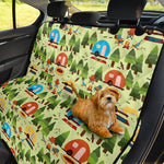 Camping Picnic Pattern Print Pet Car Back Seat Cover