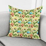 Camping Picnic Pattern Print Pillow Cover