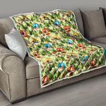 Camping Picnic Pattern Print Quilt