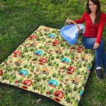 Camping Picnic Pattern Print Quilt