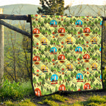 Camping Picnic Pattern Print Quilt