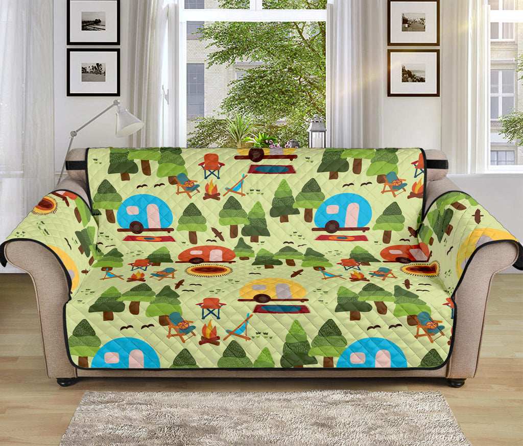 Camping Picnic Pattern Print Sofa Protector