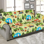 Camping Picnic Pattern Print Sofa Protector