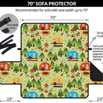 Camping Picnic Pattern Print Sofa Protector