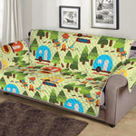 Camping Picnic Pattern Print Sofa Protector