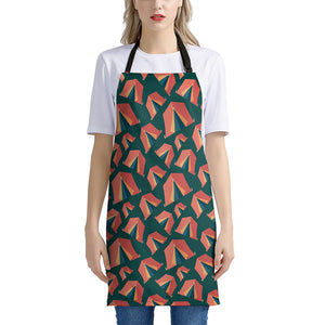 Camping Tent Pattern Print Apron