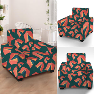 Camping Tent Pattern Print Armchair Slipcover