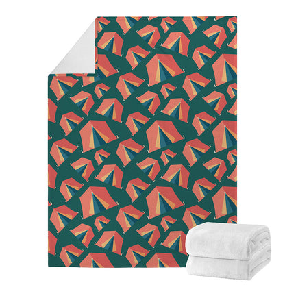 Camping Tent Pattern Print Blanket