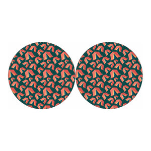 Camping Tent Pattern Print Car Coasters