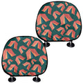 Camping Tent Pattern Print Car Headrest Covers
