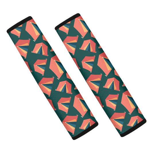 Camping Tent Pattern Print Car Seat Belt Covers