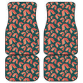Camping Tent Pattern Print Front and Back Car Floor Mats