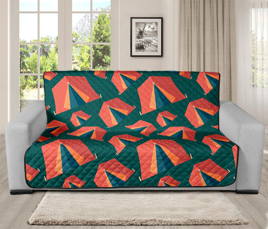 Camping Tent Pattern Print Futon Protector