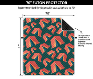 Camping Tent Pattern Print Futon Protector