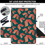 Camping Tent Pattern Print Loveseat Protector