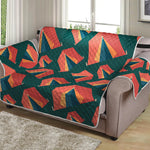 Camping Tent Pattern Print Loveseat Protector