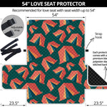 Camping Tent Pattern Print Loveseat Protector