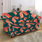 Camping Tent Pattern Print Loveseat Slipcover