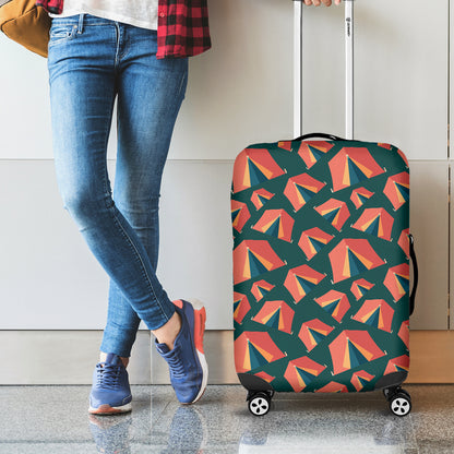 Camping Tent Pattern Print Luggage Cover