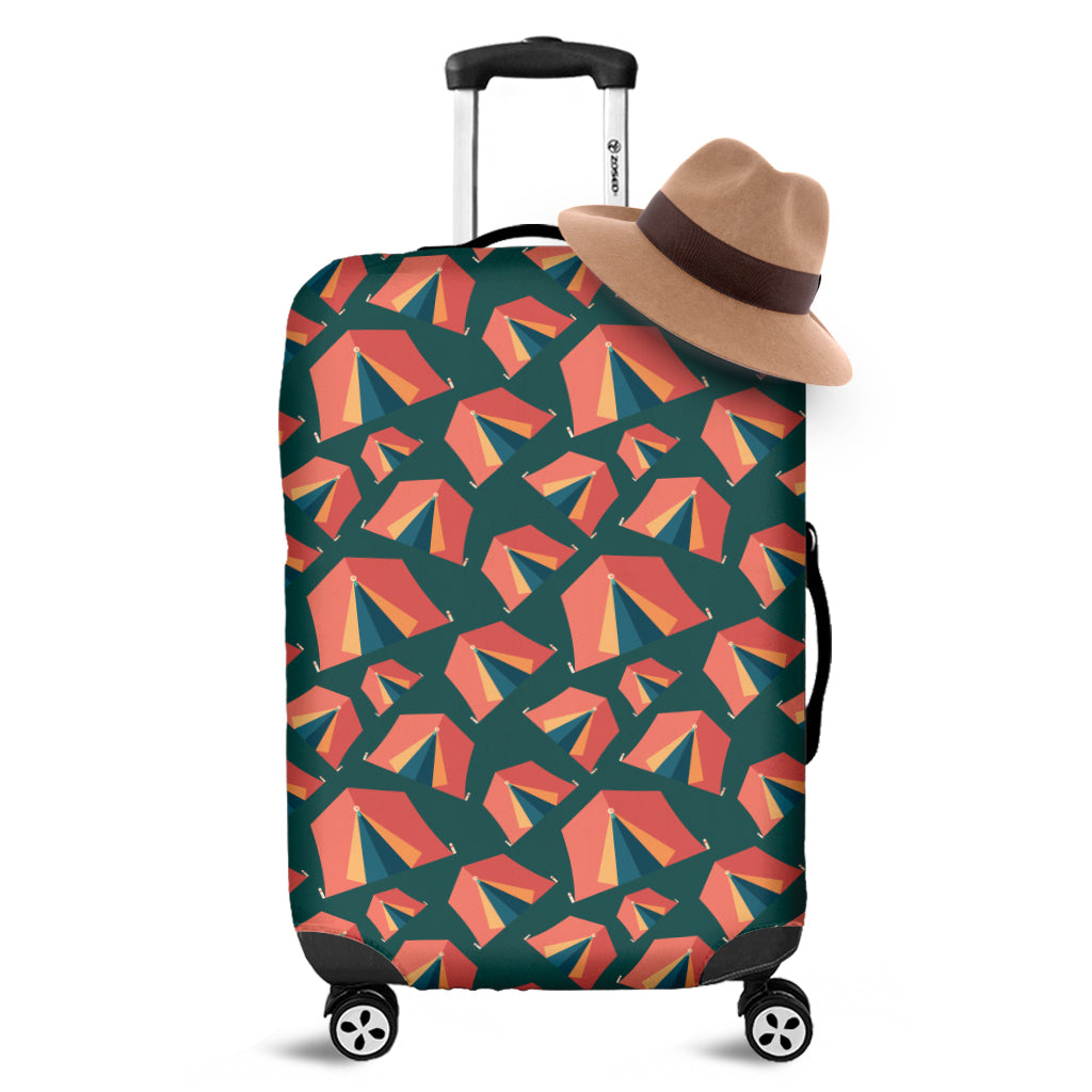 Camping Tent Pattern Print Luggage Cover