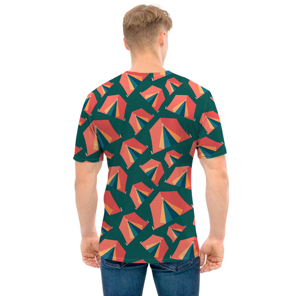 Camping Tent Pattern Print Men's T-Shirt