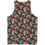 Camping Tent Pattern Print Men's Tank Top